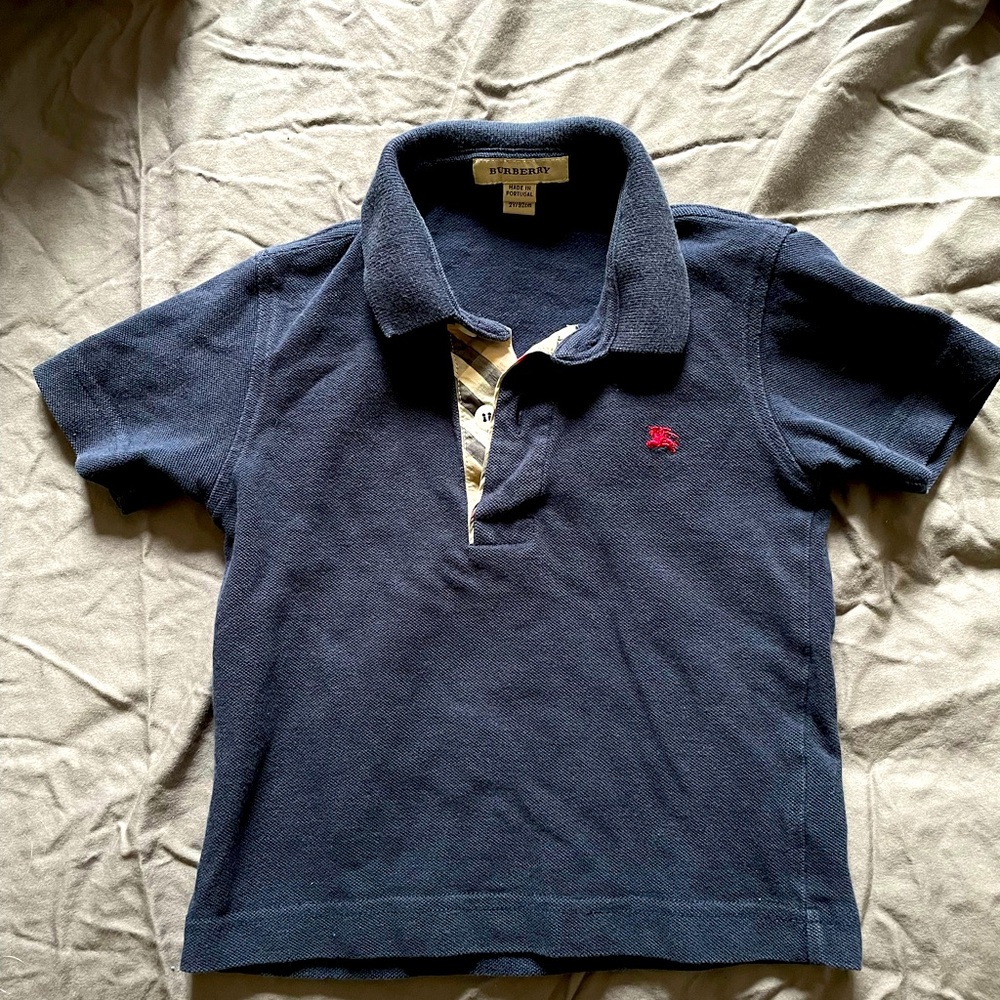 Authentic BURBERRY polo shirt 24M baby boy